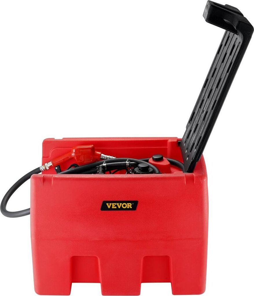 Portable Diesel & Gasoline Tank 48 Gal Fuel Tank with 12V Transfer Pump