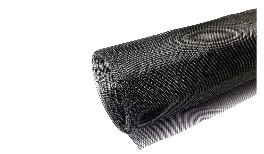 Edelstahlgewebe Super View schwarz lackiert V2A Fliegenschutz Edelstahlnetz Gitter 12,50 m x 1,2 m
