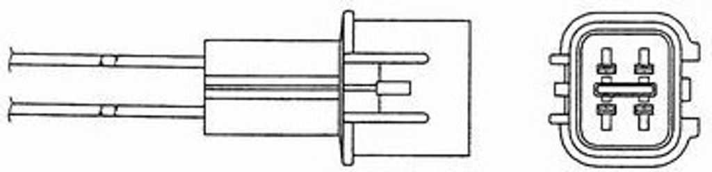 NGK 91543 - OE MD340904 Lambdasonde für S40 I (644), V40 (645)