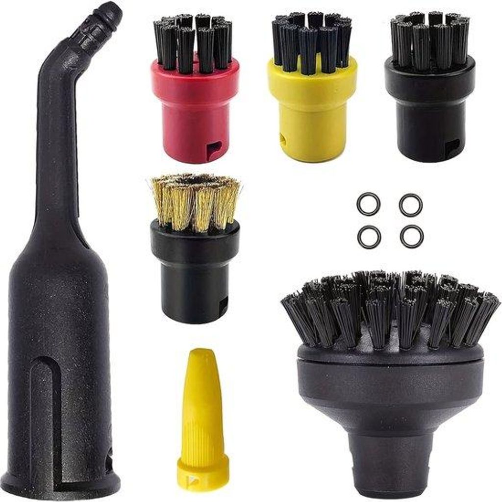 Dampfputzset für Kärcher SC-Steamreiniger, 11-teiliges Zubehörset, inkl. Universal-Adapter