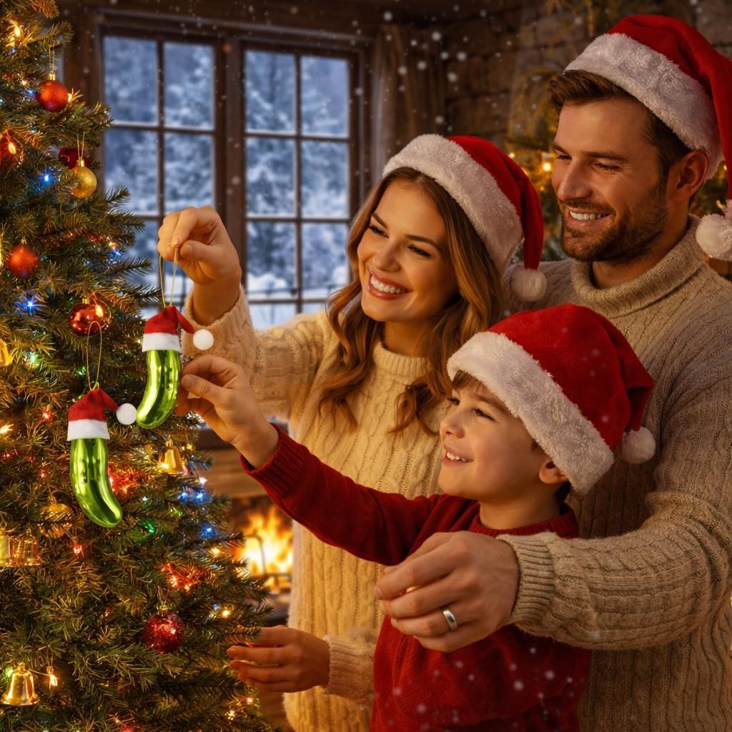 Weihnachtsgurken Christbaumschmuck 2er Set – mundgeblasen Glas 9 cm – Weihnachtsbaum Deko Tradition – Geschenkbox | Wichtelgeschenk, Weihnach...