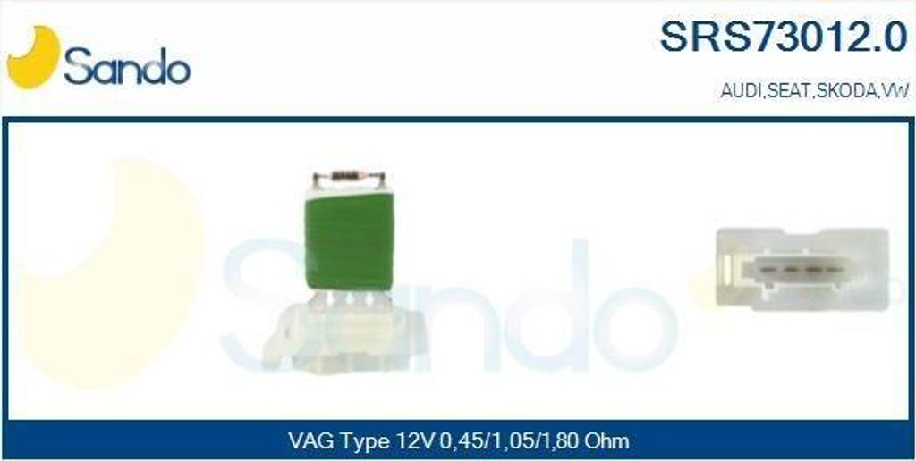 SANDO SRS73012.0 Gebläsewiderstand für VW GOLF VI (5K1) Produktbild 
