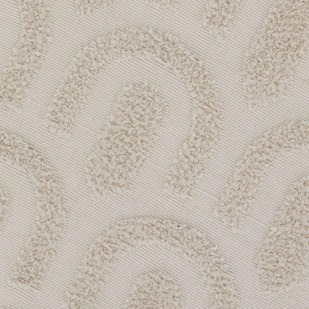 Pouf Repose-Pieds Copas Blanc - Siège d'Appoint Idéal pour Petit Salon