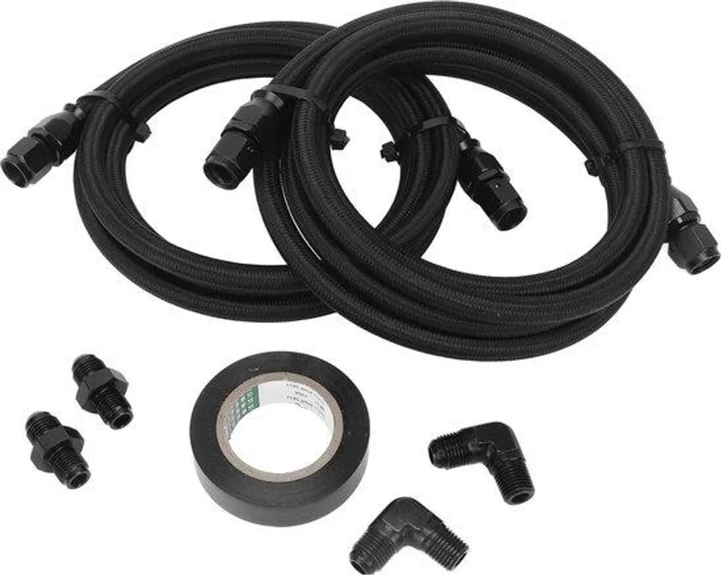 Durites de refroidissement de boîte automatique 700R4 3L80 noir rigide