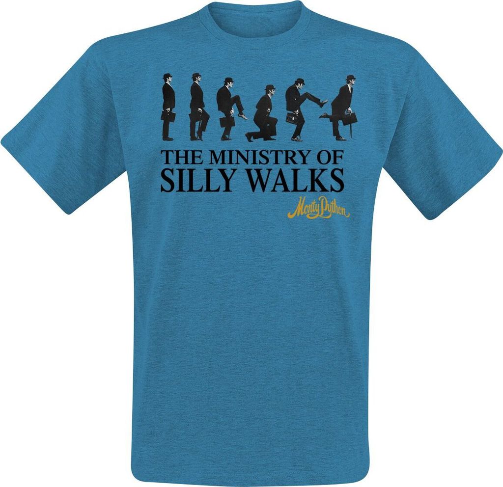 Monty Python T-Shirt Herren Ministry of Silly Walks multicolor S