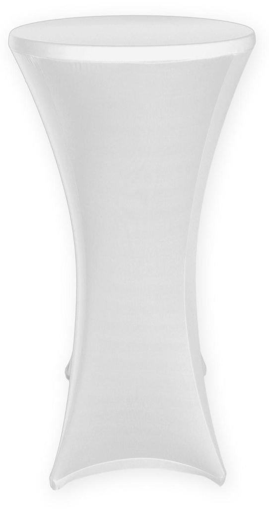 Bistrotisch Husse Stretch Stehtischhusse weiß für Stehtisch Produktbild 