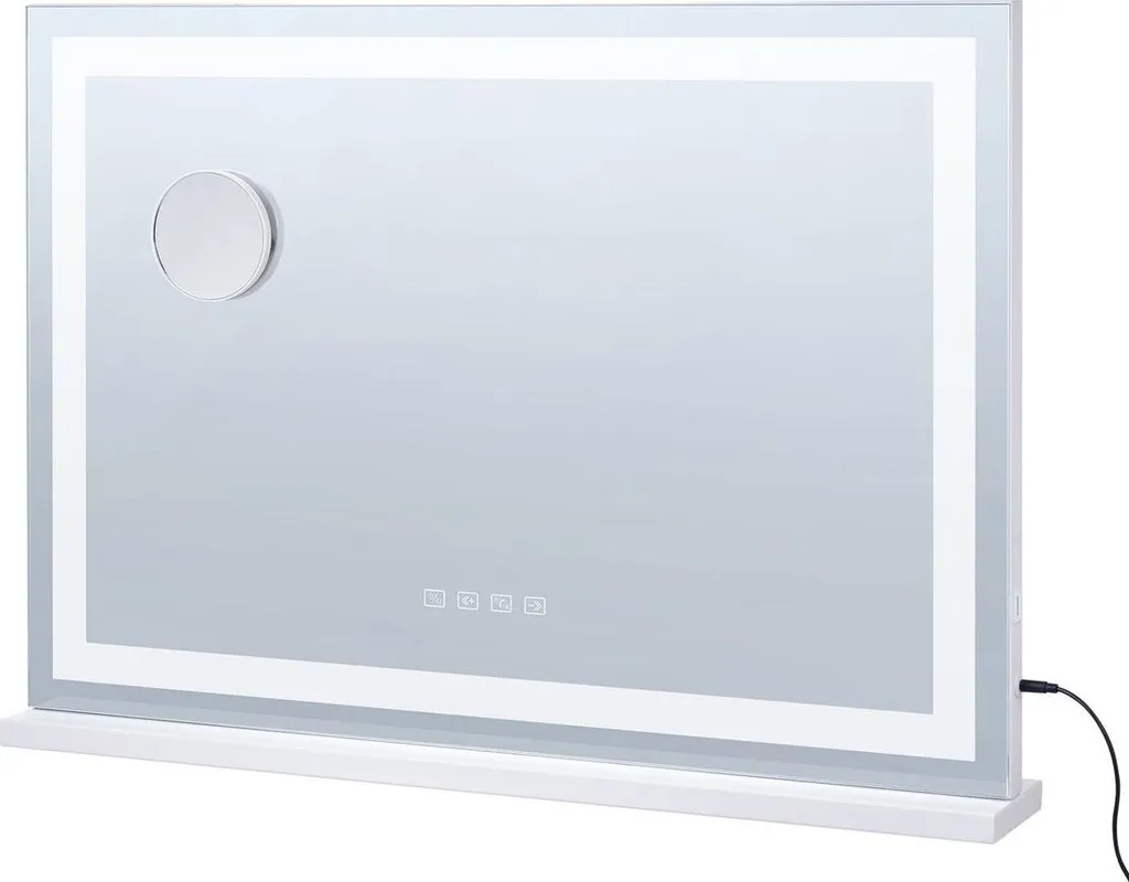 Miroir de courtoisie mural ou à poser 55 cm avec son Bluetooth et USB