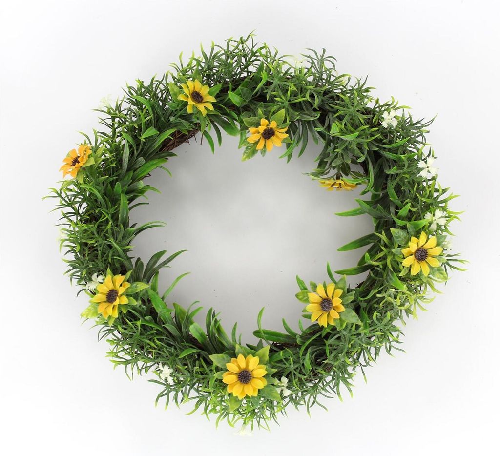 Deko Kranz Sonnenblume groß Ø 30 cm