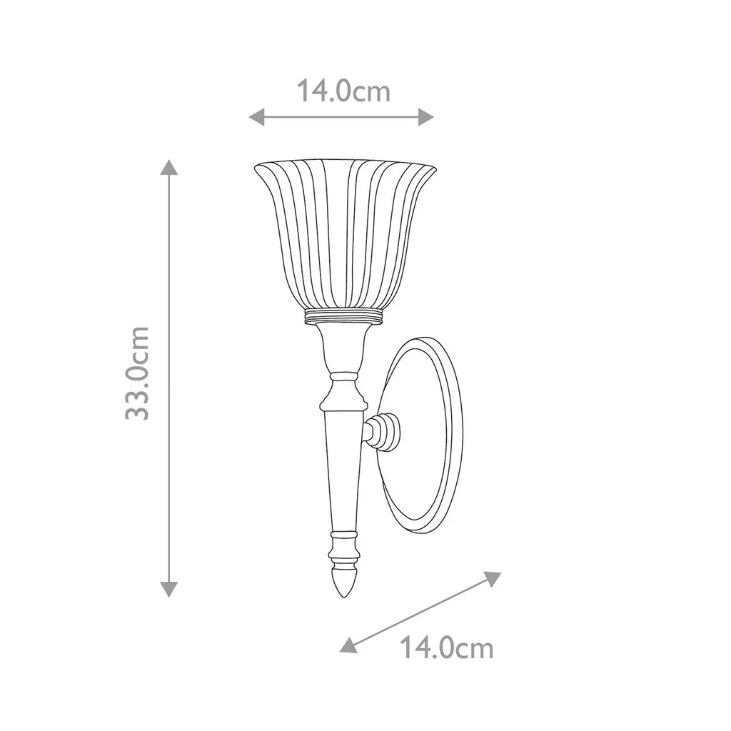 Applique Dryden Elstead en laiton poli IP44, éclairage G9 chic 33cm - 4