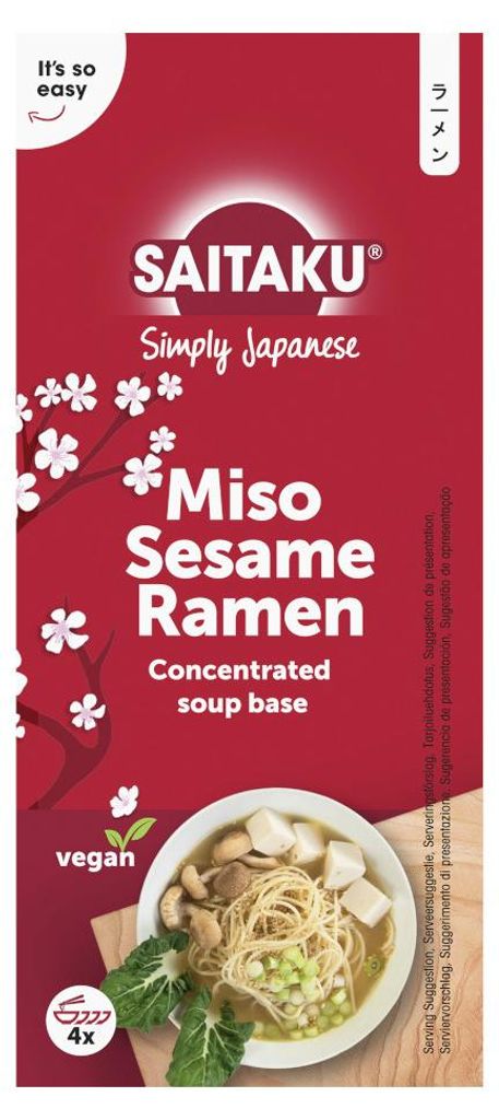 Saitaku Miso Sesam Ramen – skoncentrowana baza do zupy, Zdjęcie produktu 