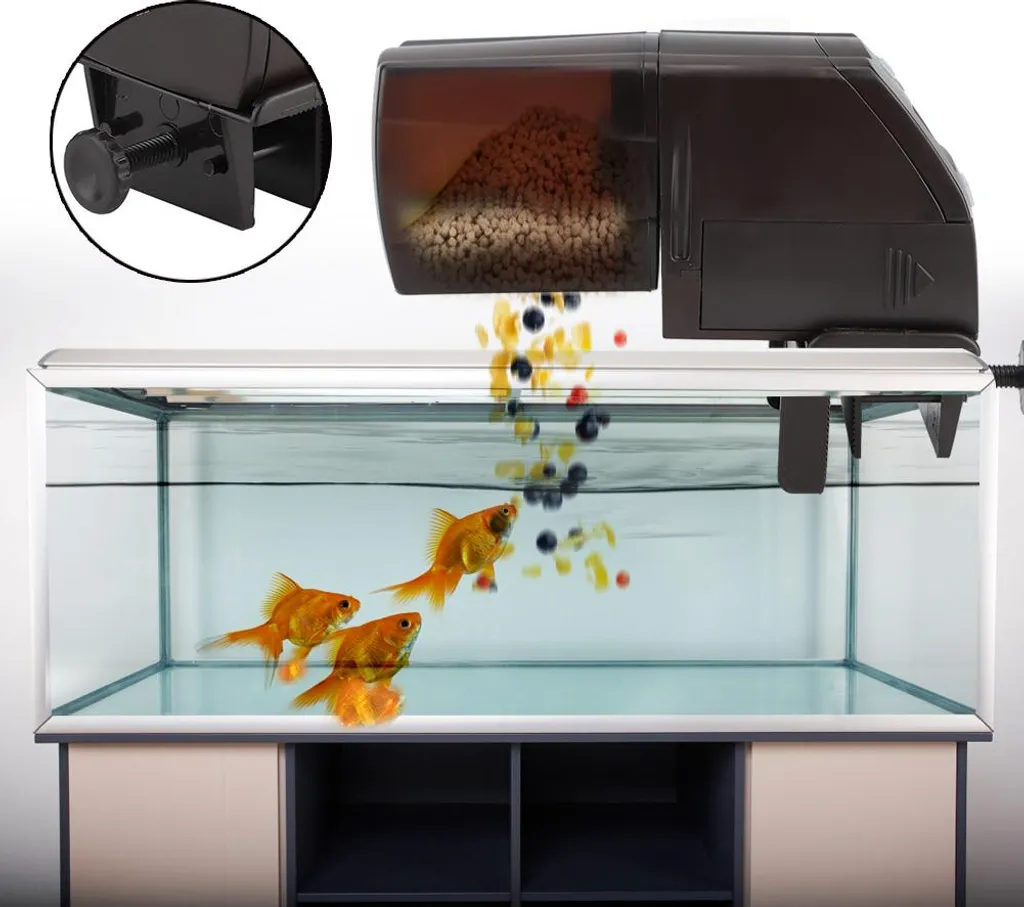 Distributeur nourriture aquarium LCD intelligent avec dosage ajustable - 2