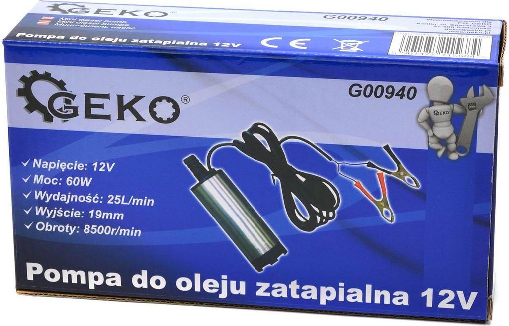 GEKO Mini čerpadlo na naftu 12V, 25l/min G00940 Obrázek produktu 