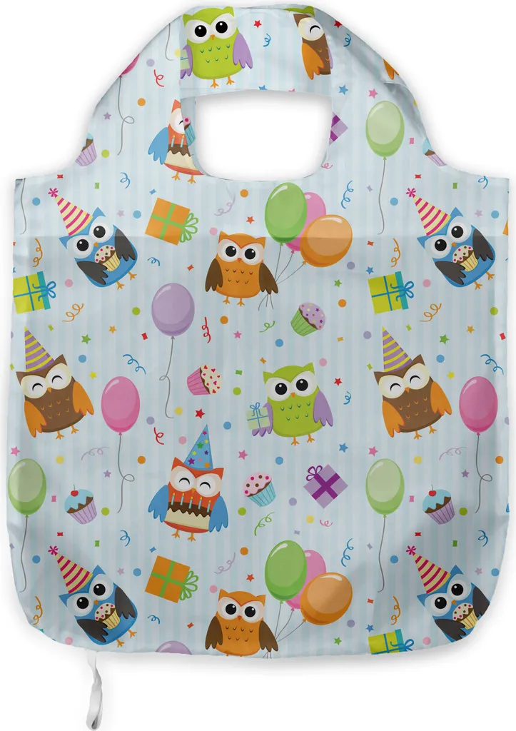 Borsa Spesa in Tessuto ABAKUHAUS Eulen Cakes - Multicolore Resistente