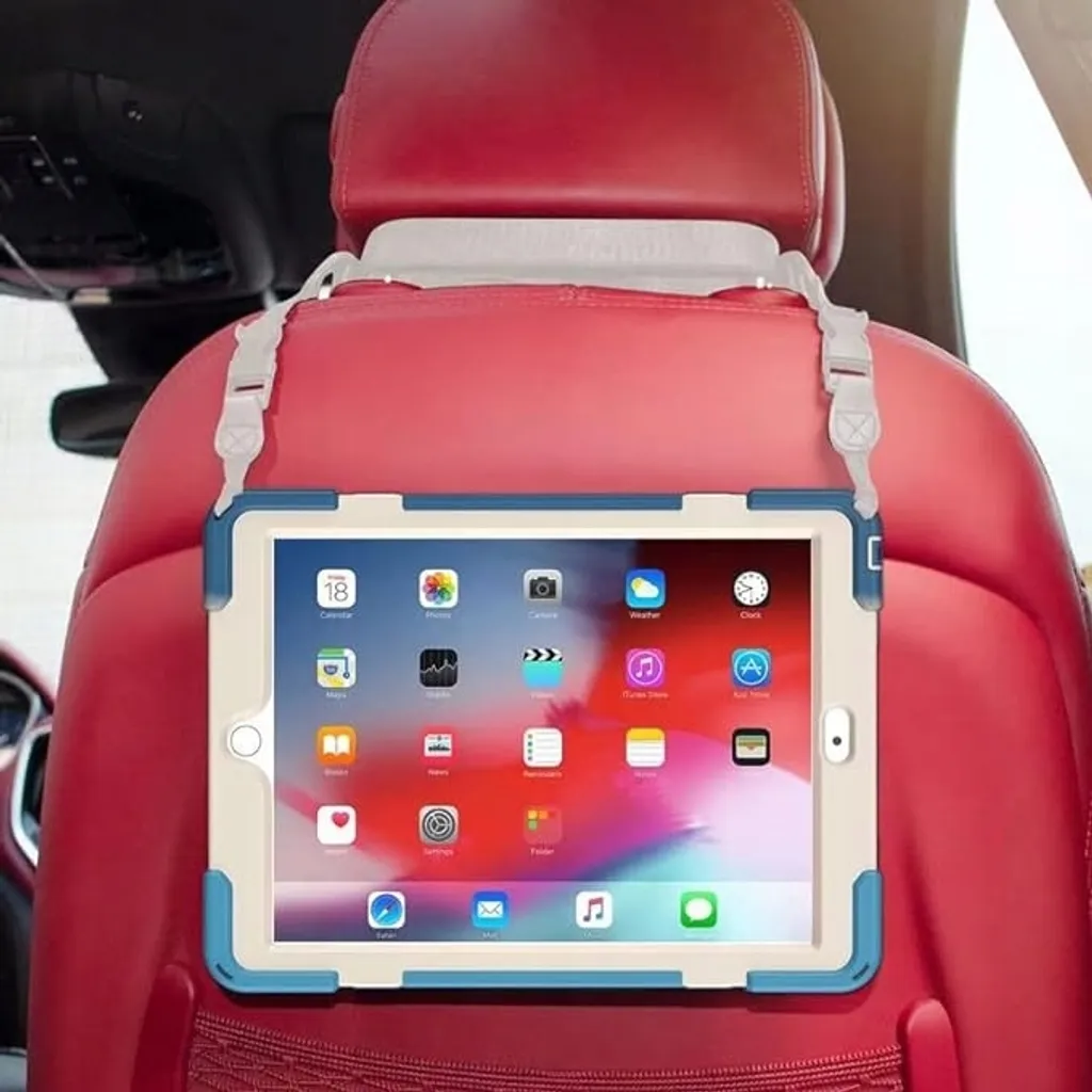 Custodia Premium Blu iPad 10.2 con Tracolla e Kickstand Funzionale - 3