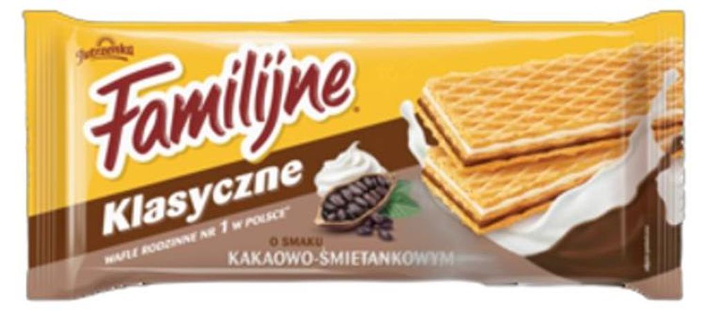 Familijne Wafle o smaku kakaowo-śmietankowym 180 g Zdjęcie produktu 