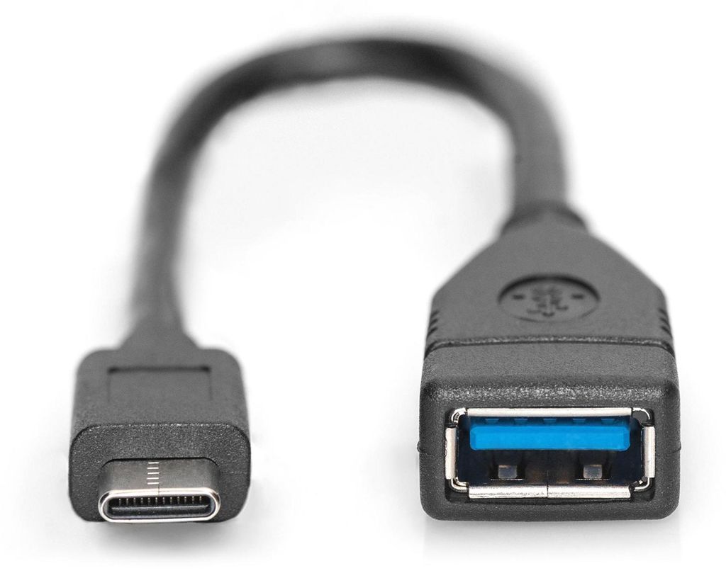 Digitus Adapter / konwerter USB-C - USB-A, OTG, 0,15 m, Zdjęcie produktu 