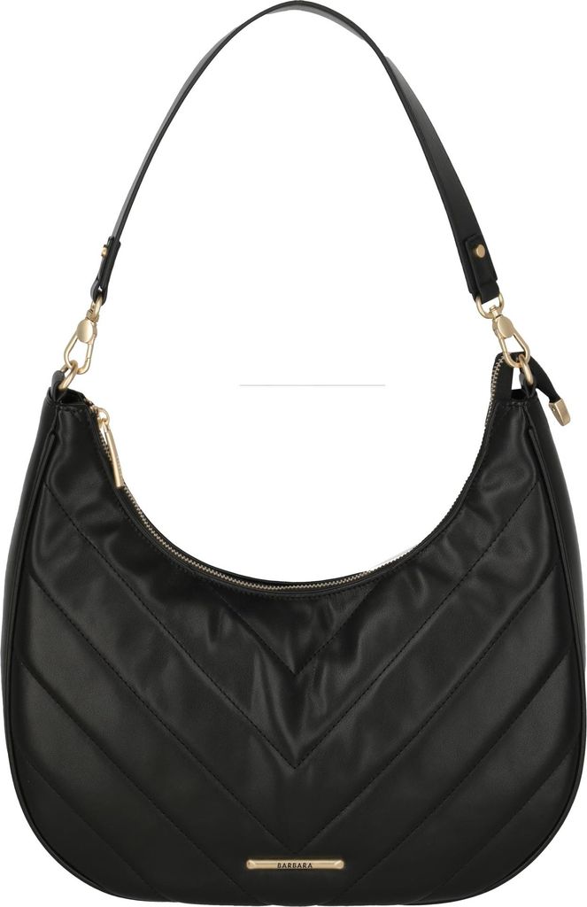 travelite Schultertasche Barbara Cozy Hobo Bag Black schwarz
