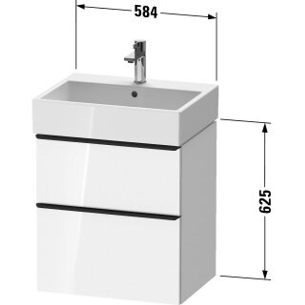 Duravit DE43710BD550000 DN WTU WH 584x442x625 Az 1 Ei Produktbild 
