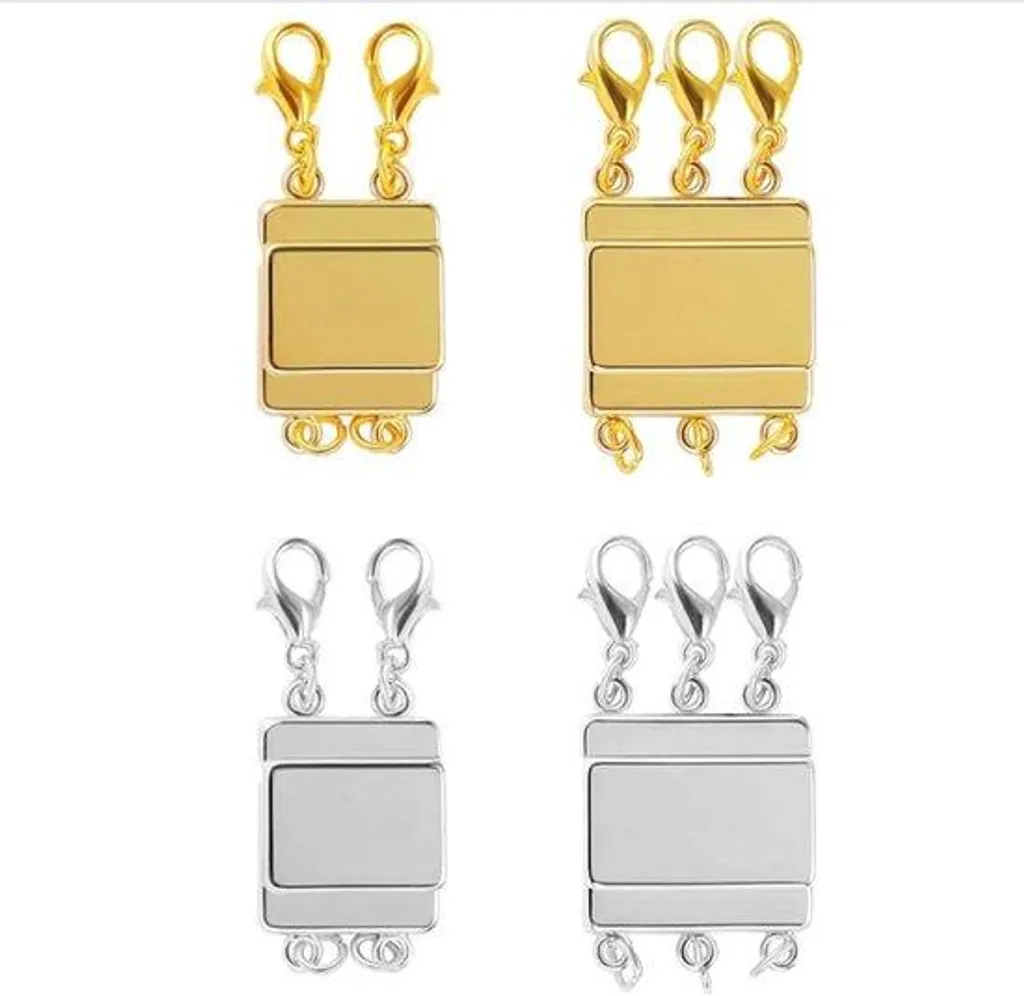 Fermoir aimanté pour collier et bracelet - Lot de 4 attaches bijoux
