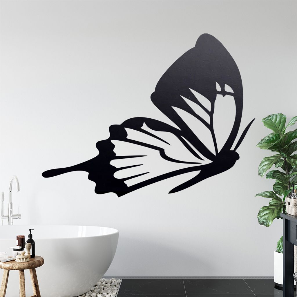 Schmetterling Nr. 5 Wandtattoo in 6 Größen - Wandaufkleber Wall Sticker - Dekoration, Küche, Wohnzimmer, Schlafzimmer, Badezimmer