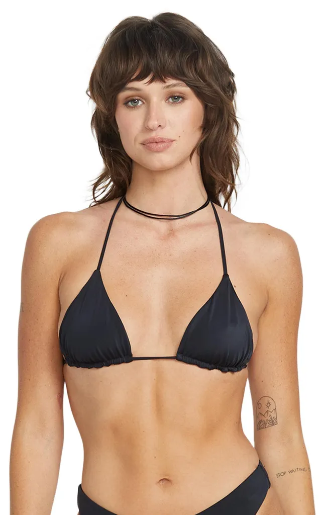 Maillot de Bain Triangle Volcom Simply Seamless Noir en Taille M