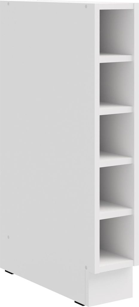 Küchen Unterschrank Regal 15 cm Weiß Küchenzeile Küchenblock Küche Einbauküche