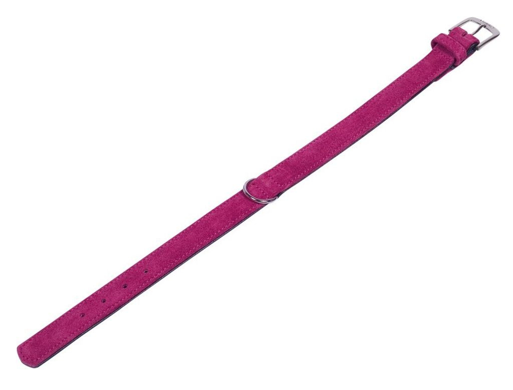Nobby Halsband "VELOURS" 52 cm (41-49 cm); 25/28 mm, Kirsche (Gerbera)