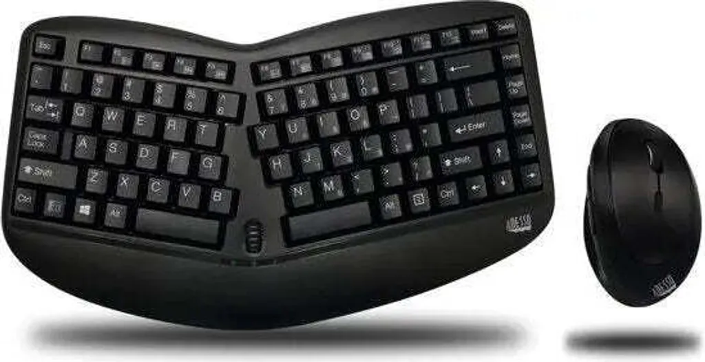 Adesso WKB-1150CB Combo Clavier Ergonomique et Souris Sans Fil US