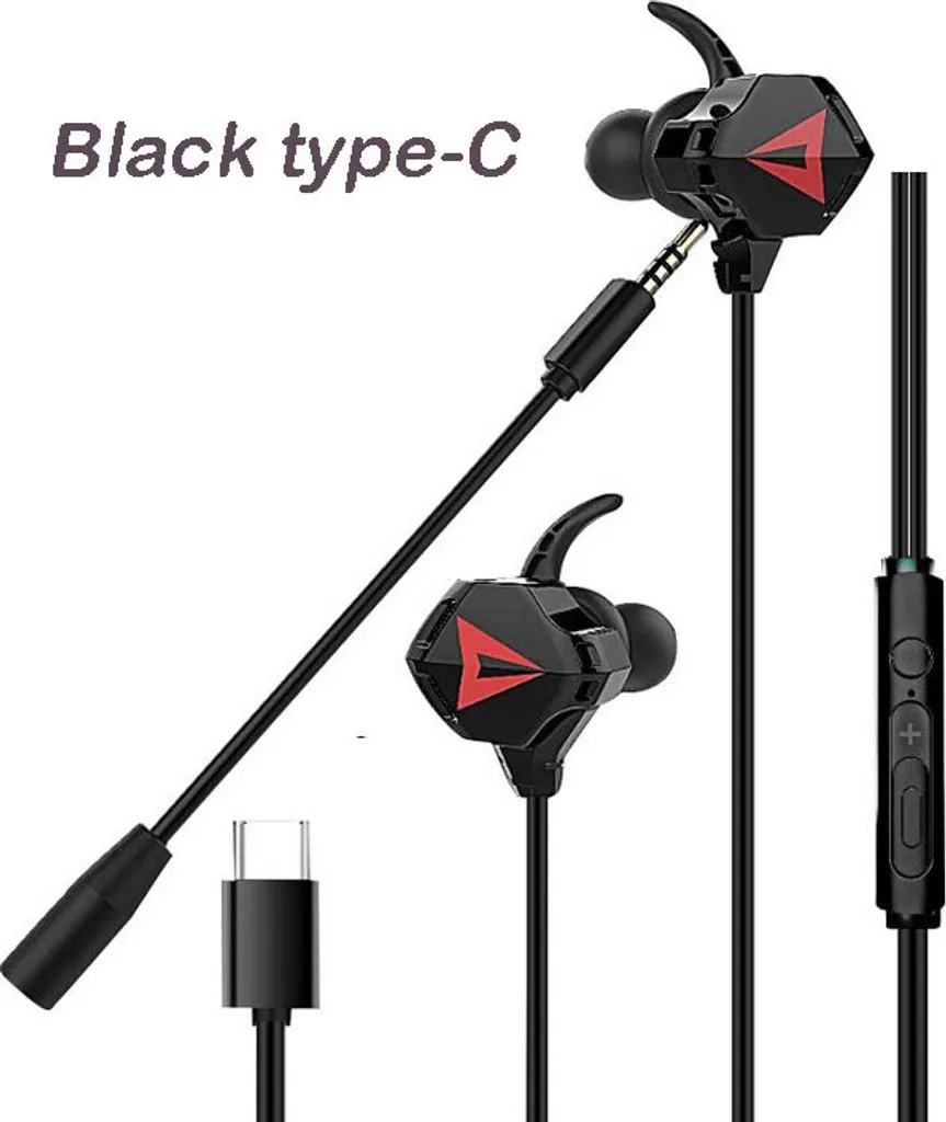 Cuffie da Gioco Type-C PS4 PC Nero: Doppio Mic per Gaming Pro