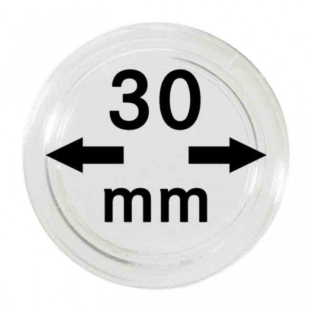 Lindner 2250030P Münzkapseln 30 mm-10er Pack Produktbild 