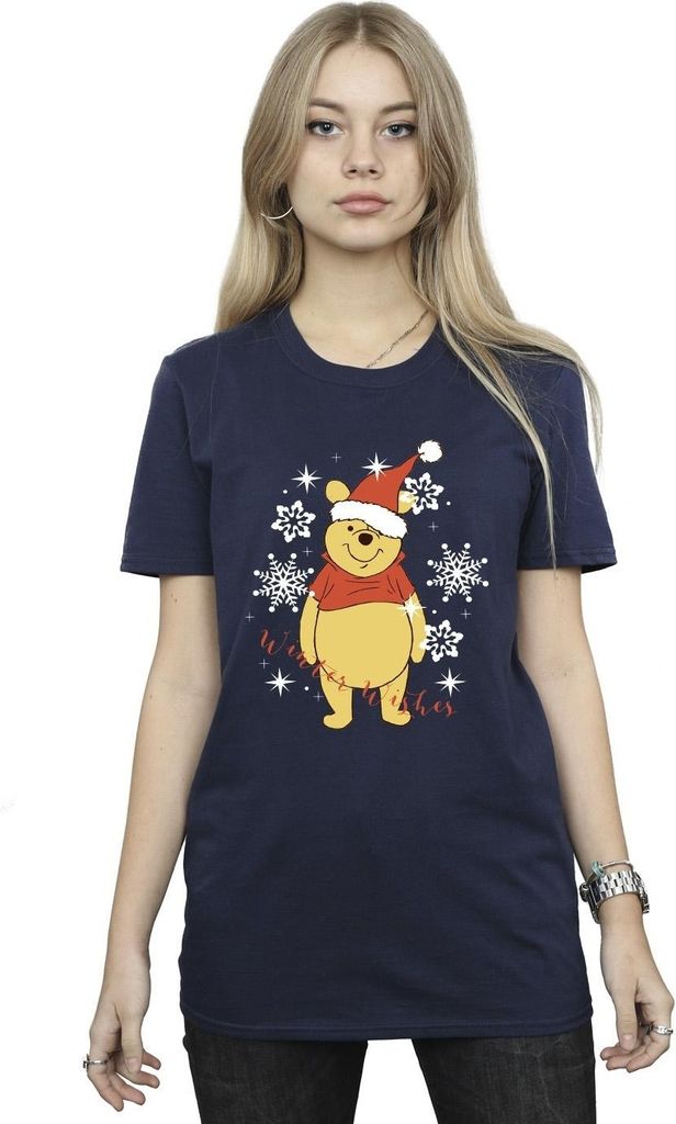 Disney - "Winter Wishes" T-Shirt für Damen BI47450 (XL) (Marineblau)