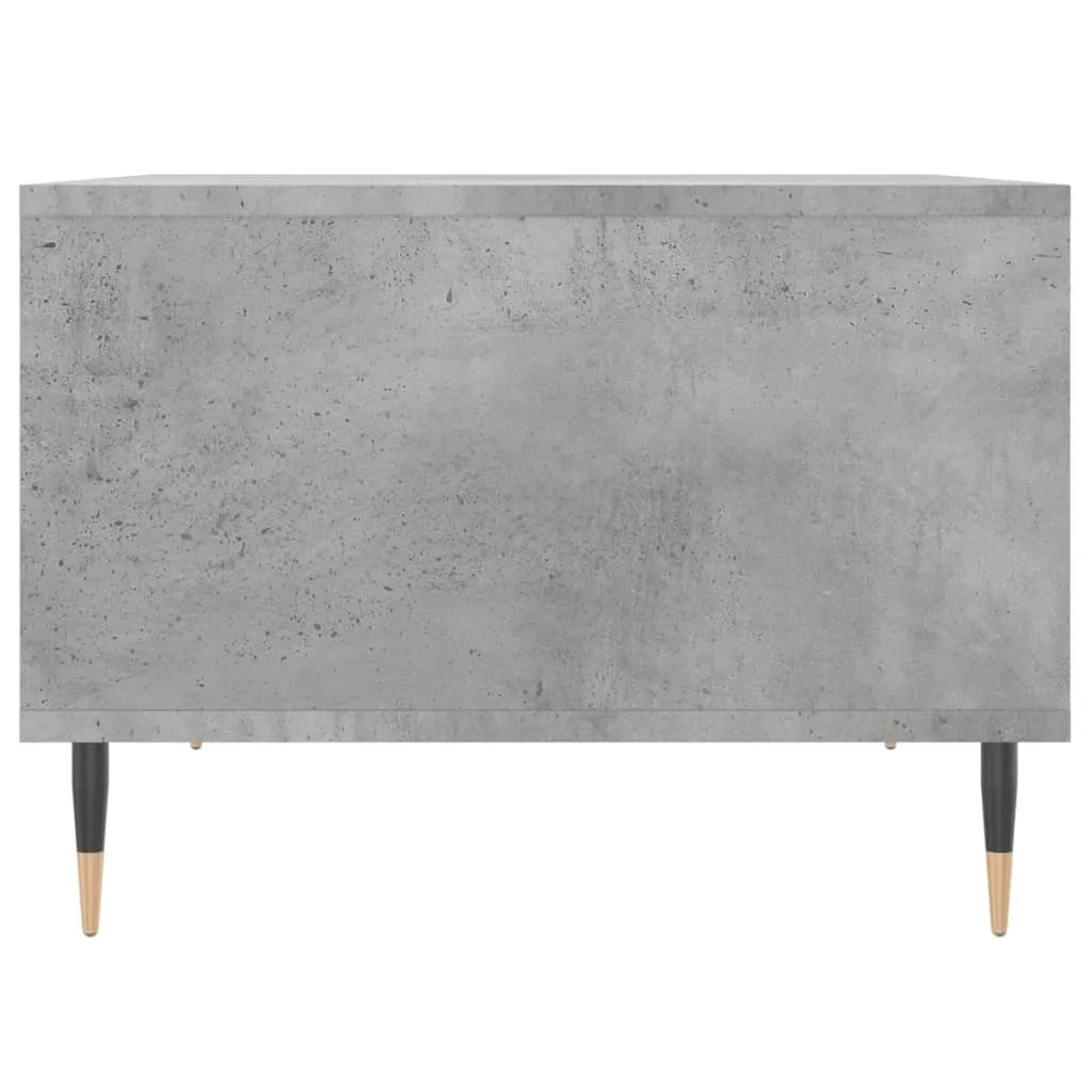 Tavolino in cemento grigio 60x50x36,5 cm materiale a base di legno - 5