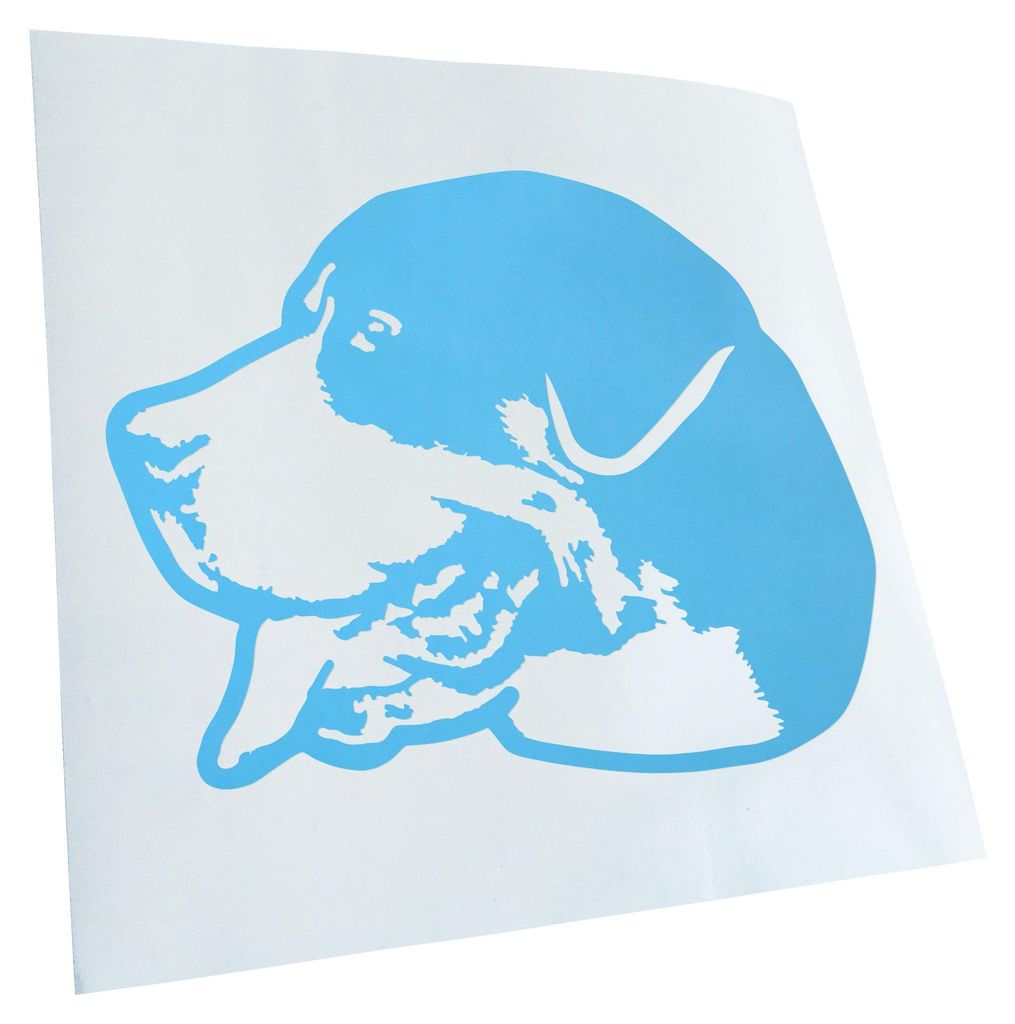 Kiwistar - Autoaufkleber - Greater swiss mountain dog Hund - Lichtblau - 60x46cm - Aufkleber für Auto, Laptop, Fahrrad, LKW, Motorrad mehrfarbig J...