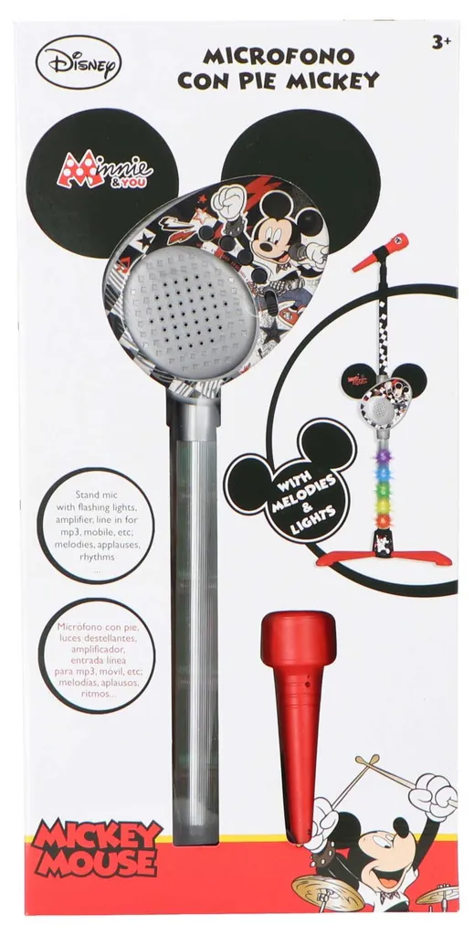 Microphone Mickey Mouse avec pied : le kit audio idéal pour enfant - 2