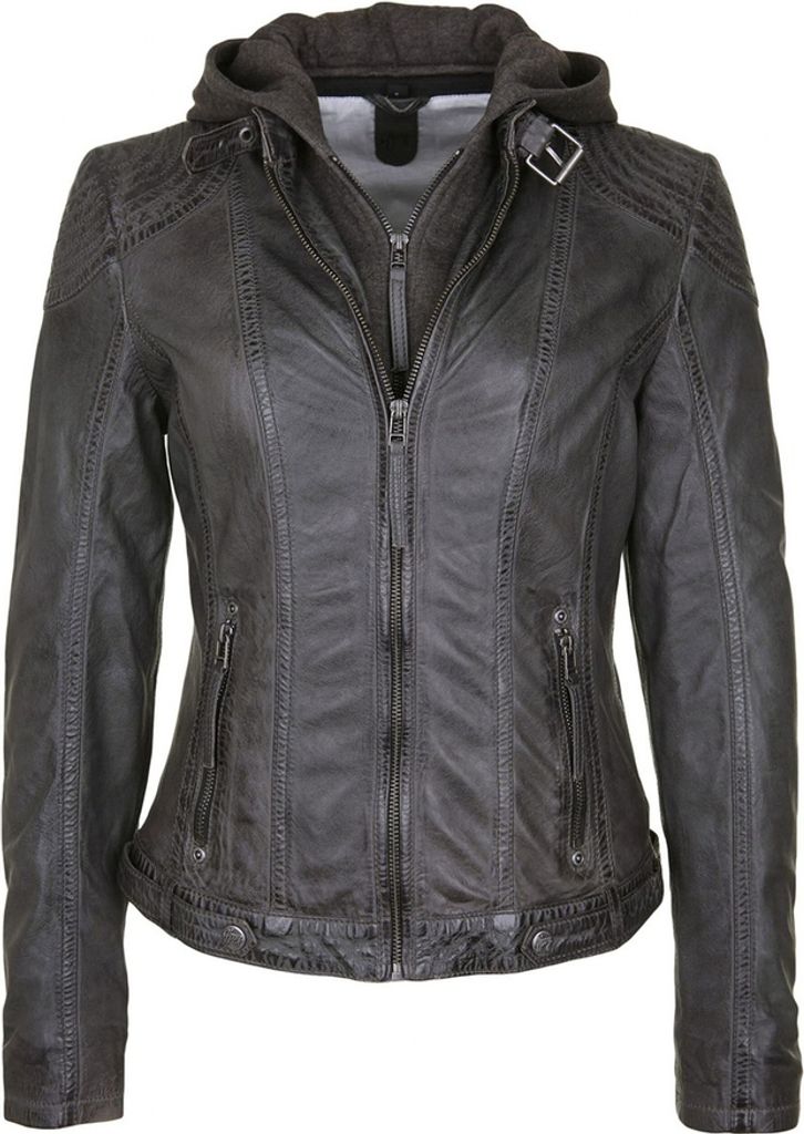 Gipsy Mauritius Damen Lederjacke CACEY LEGV - Anthracite (S)