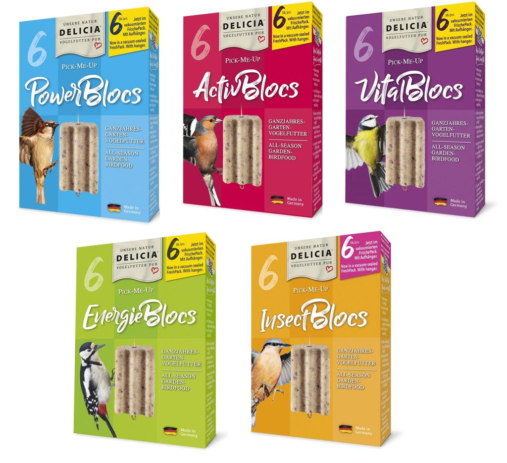 DELICIA Pick-Me-Up Blocs 5x6 Stück 5 verschiedene Sorten Produktbild 