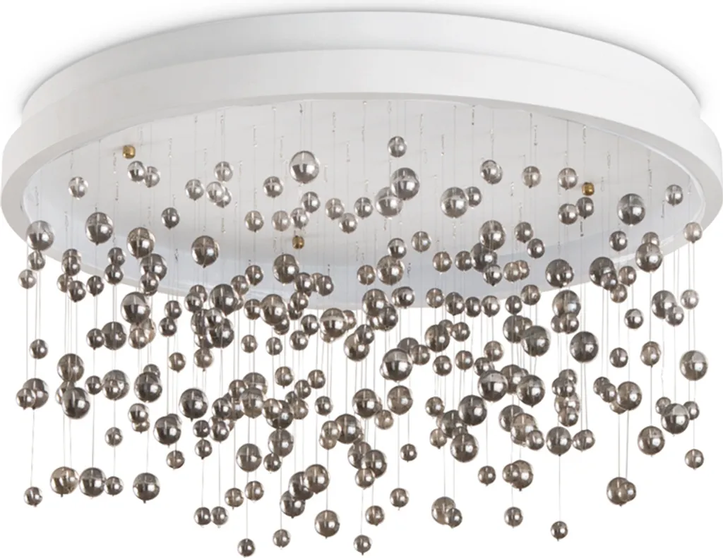 Plafonnier LED design 61W 3000K Armony en métal blanc pour grand salon