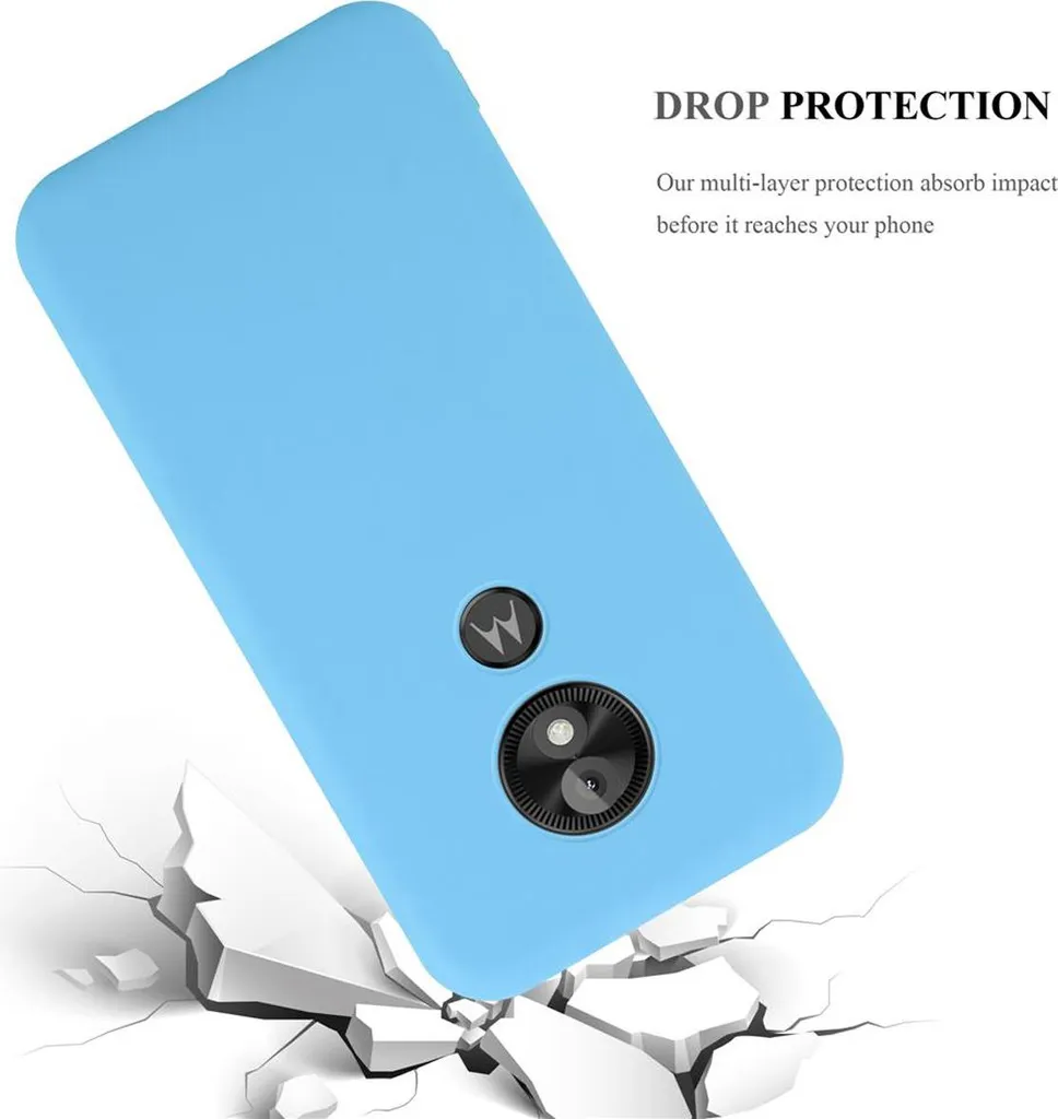 Cadorabo Custodia per Motorola MOTO E5 PLAY Custodia protettiva in blu Custodia per cellulare Custodia in silicone TPU Cover - 4