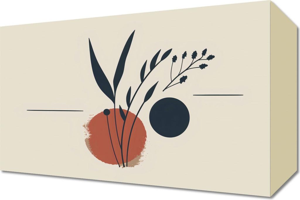 Bild 30x20cm Botanische Farbe