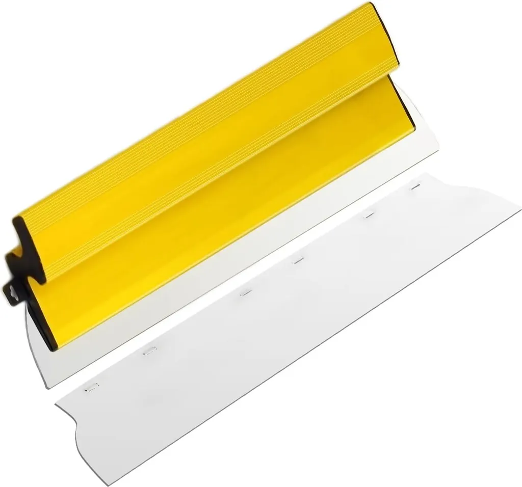 Finissez vos murs sans traces avec cette spatule à stuc 60 cm inox