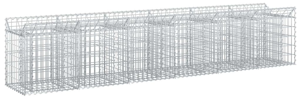 "Neues Produkt" Gabionen Hochbeet - CLORIS - 2 pcs - CLORIS - Silber 300x50x60 cm - Metallzäune V2479