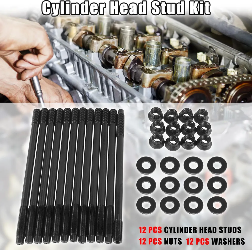 Goujon de Culasse M11x1.25 x 7.68" : Kit de Fixation Moteur Haute Qualité - 3