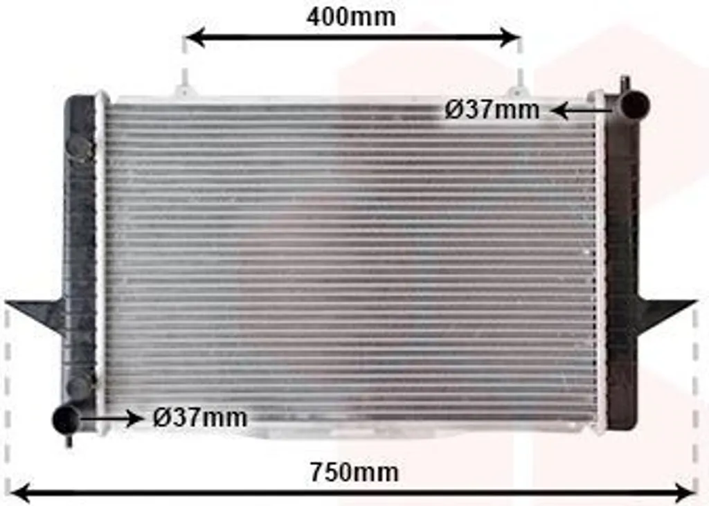 Radiateur de refroidissement eau moteur pour VOLVO V70 XC70 et S70