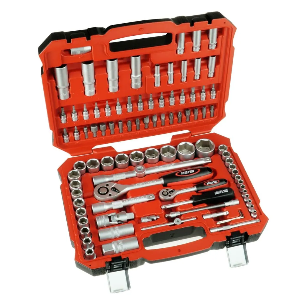 Mallette à Outils 94 Pièces DEDRA 17K094 avec Cliquets et Douilles