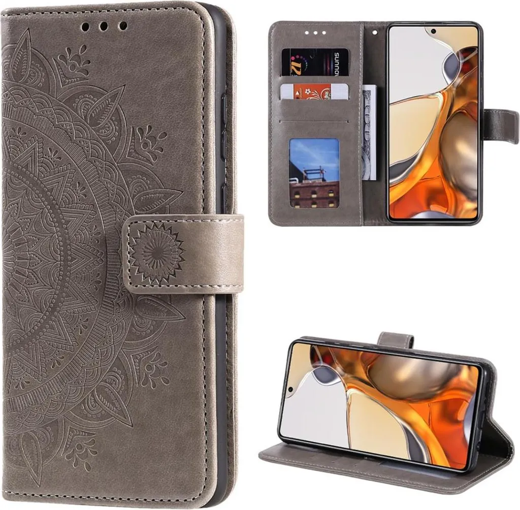 Custodia Protettiva Xiaomi 11T Mandala: Flip Case Antiurto Professionale