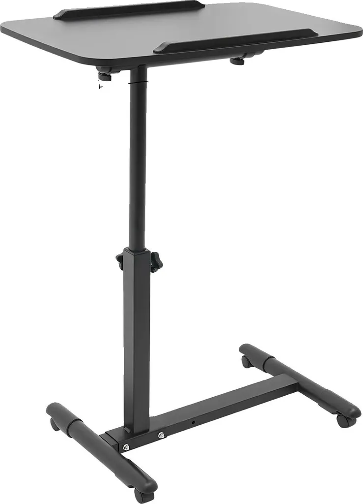 Table de lit pour ordinateur réglable noire chevet multifonctionnel
