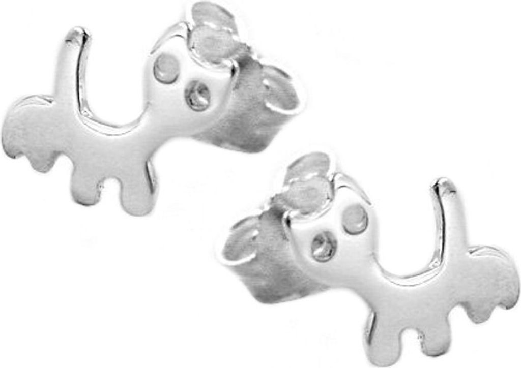 Ohrschmuck Stecker Ohrstecker Katzen Kätzchen 925 Silber für Kinder