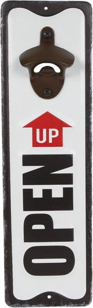 Ouvre-bière Géant 36cm Open Up en Métal Robuste Noir et Blanc - 2pc