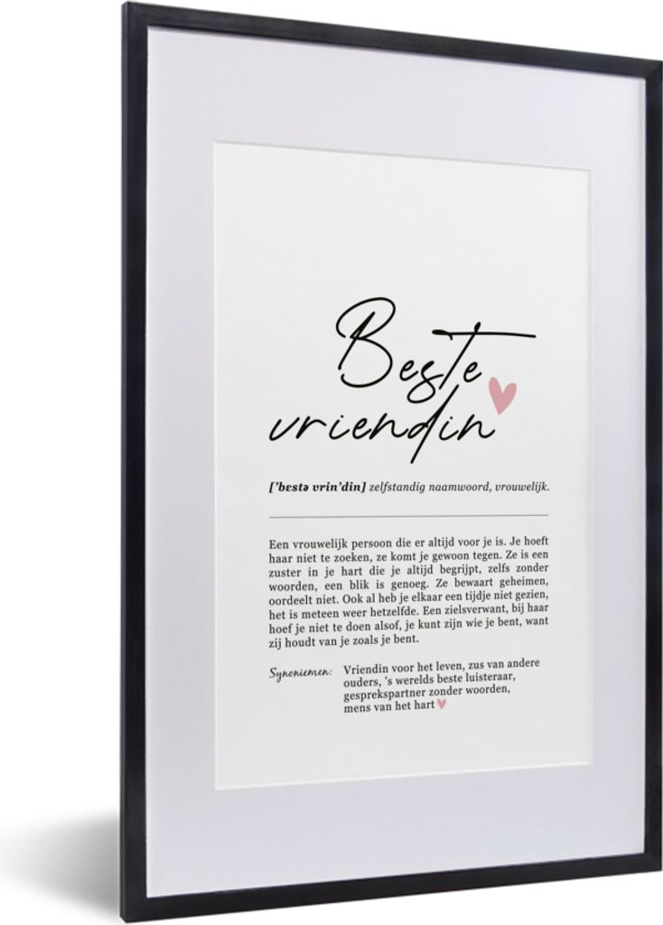 MuchoWow® Gerahmtes Poster rvm-bester-Freund 40x60 cm - Produktbild 