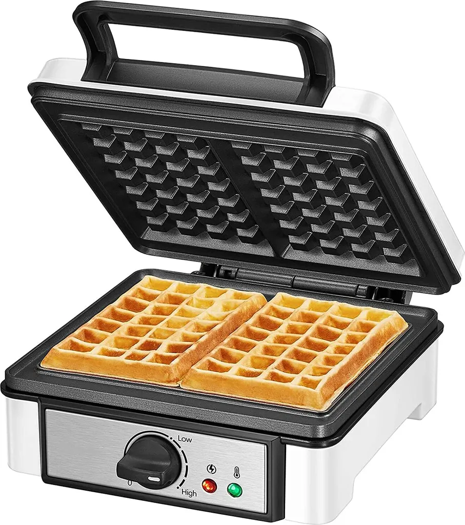 Gaufrier professionnel 1200W double pour 2 grandes gaufres belges
